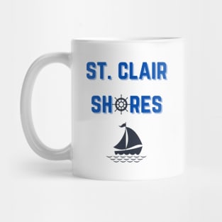 St. Clair Shores Boat Shirt Mug